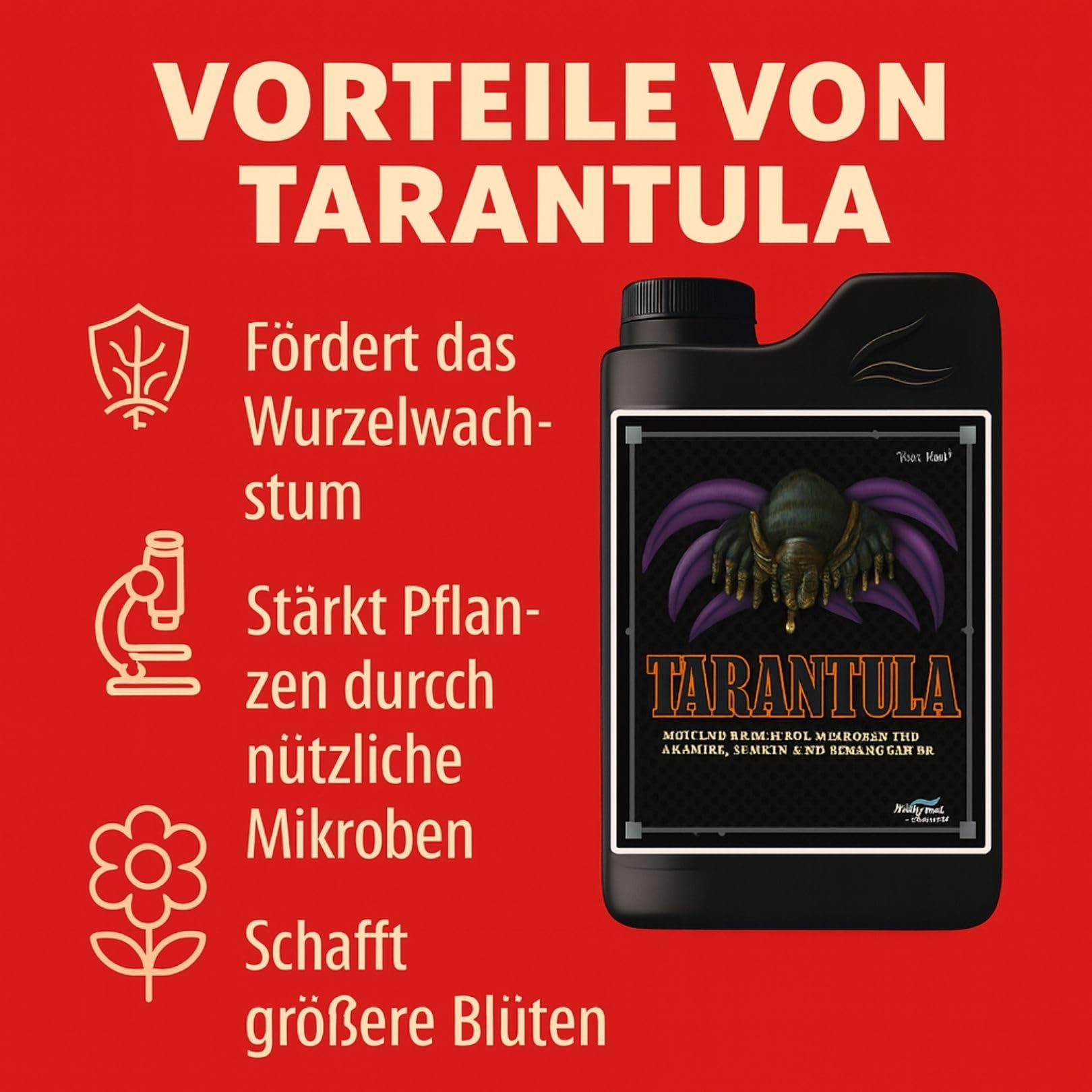 Weedness Advanced Nutrients Tarantula 1 Liter - NPK Dünger Grow Anbau Indoor Erde Flüssigdünger Organischer Bio