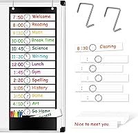 Vista 6 de Tabla de bolsillo para horario diario, 13+1 bolsillos para niños, horario diario para niños, tabla de bolsillo para aula, escuela, oficina u hogar