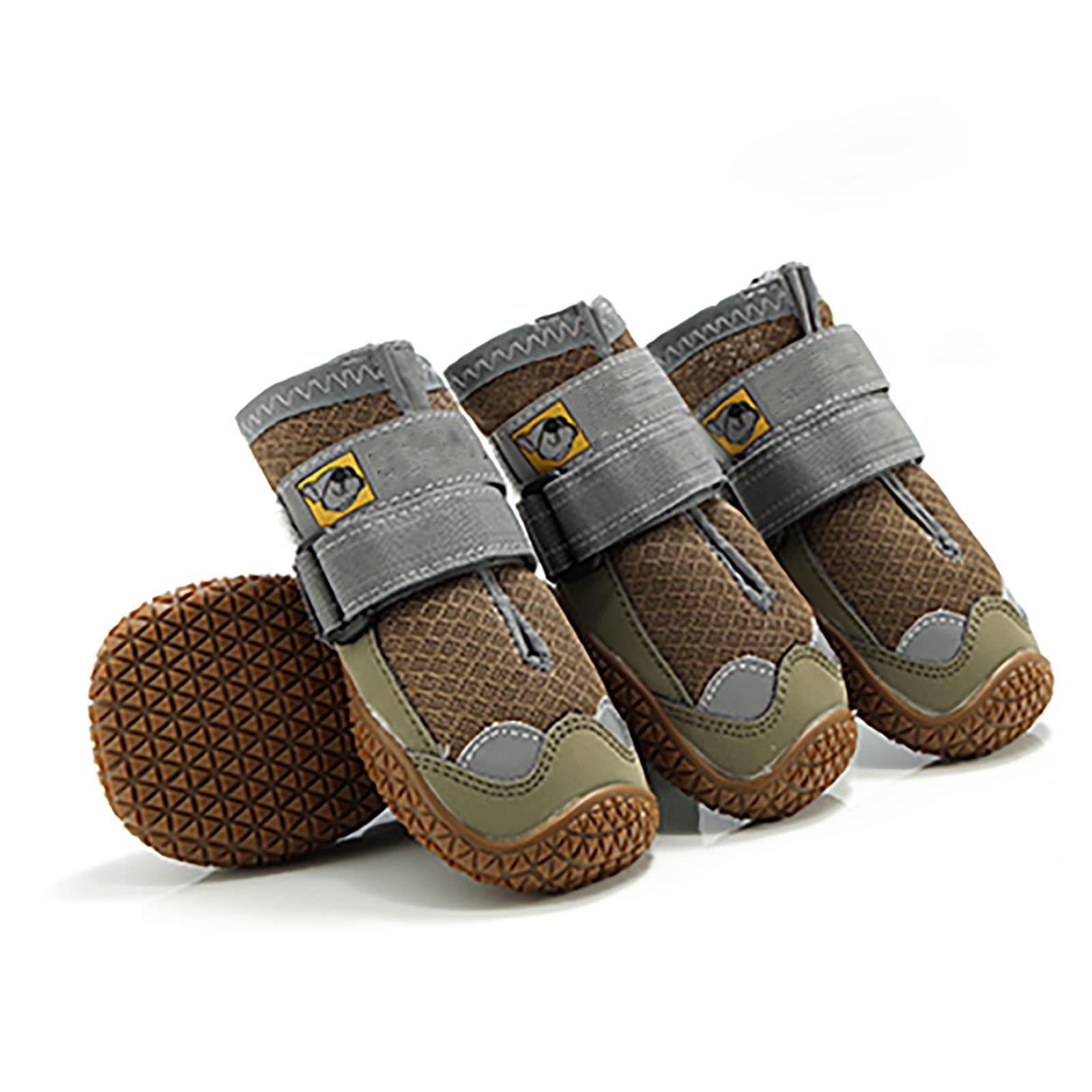 Chaussures pour Animaux de Compagnie Bottes pour Chiens à Semelles de Montagne avec Sangles Réfléchissantes pour la Marche et la Course Protecteur de Patte en Néoprène Tous Temps
