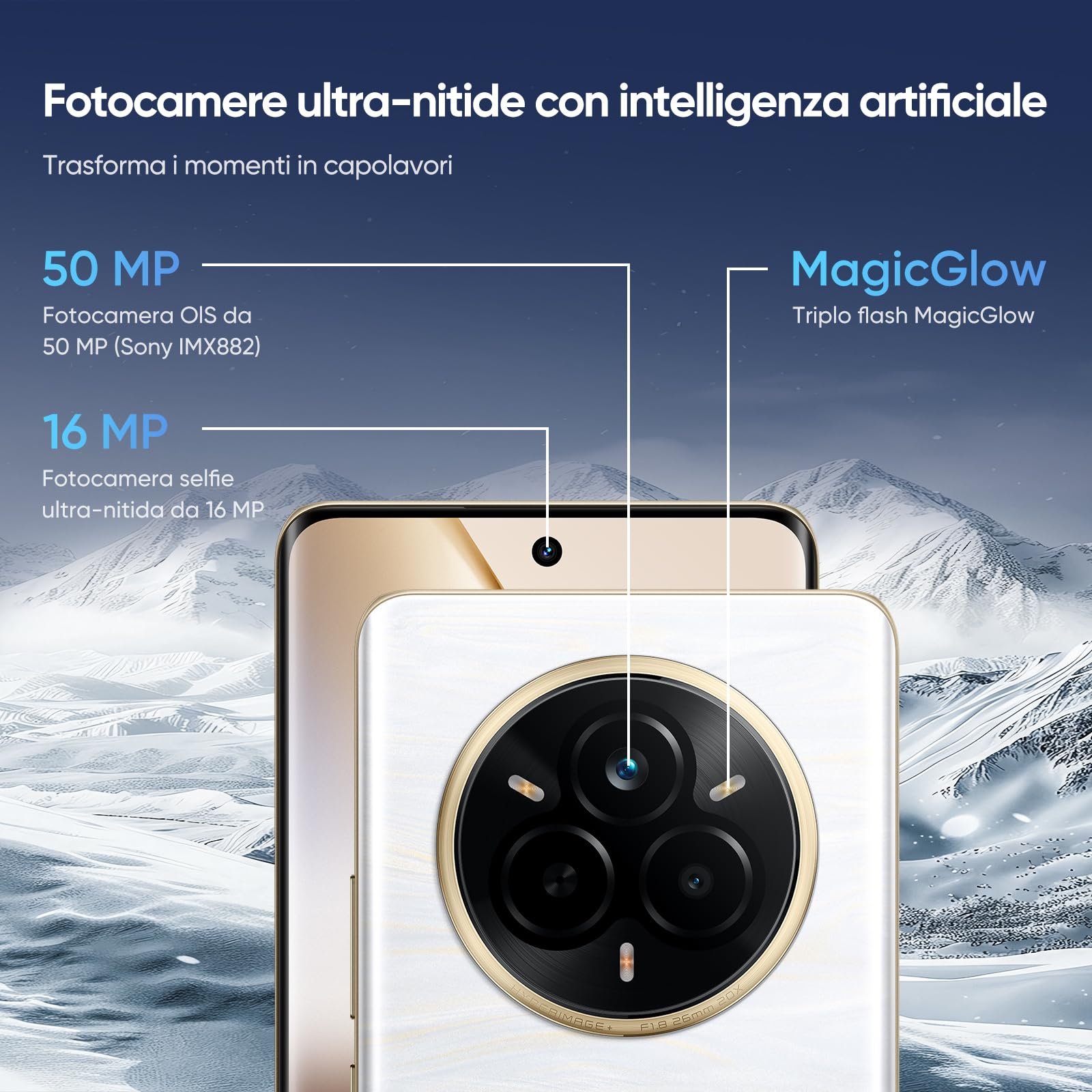 realme 14 Pro 5G 12 + 512GB Smartphone - Dettaglio