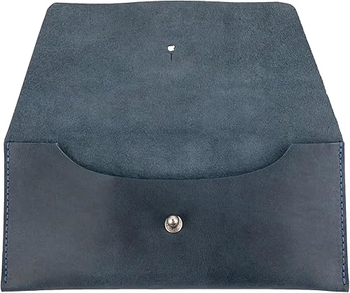 Miniatura 4 de Hide & Drink, Bolsa larga de utilidad hecha a mano de cuero de grano completo, elegante cartera para transportar y almacenar efectivo, monedas,