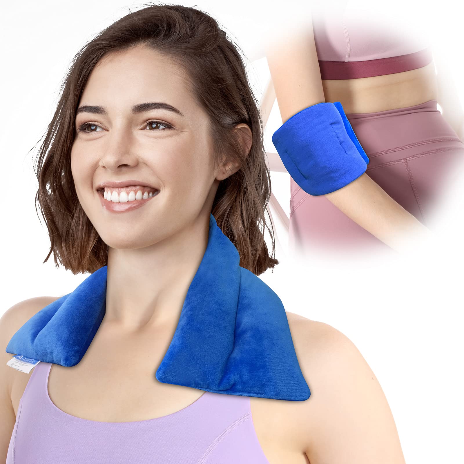 Buy Atsuwell Neck Heating Pad Microwavable Heated Neck Wrap for Pain