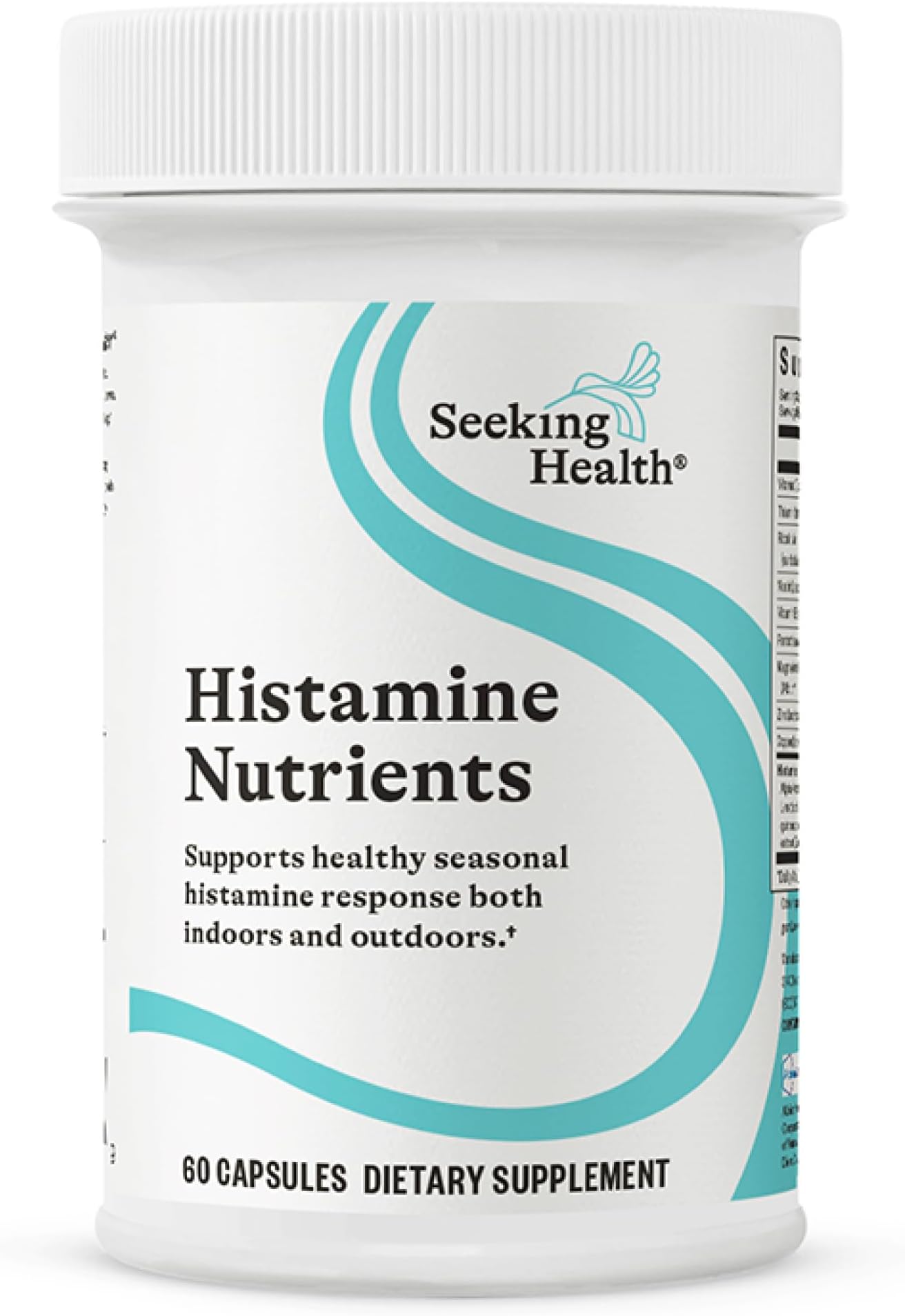 Seeking Health Histamine Nutrients, Formerly Block Plus, Dao Enzyme Supplement For Food Intolerance, Supports Gi And Digestive (60 Capsules)