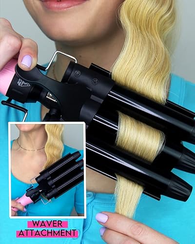 Miniatura 7 de Kit de peinado de plancha intercambiable, rizador 3 en 1, rizador de pelo y varita rizadora, herramienta de peinado del cabello, barriles de 1.25