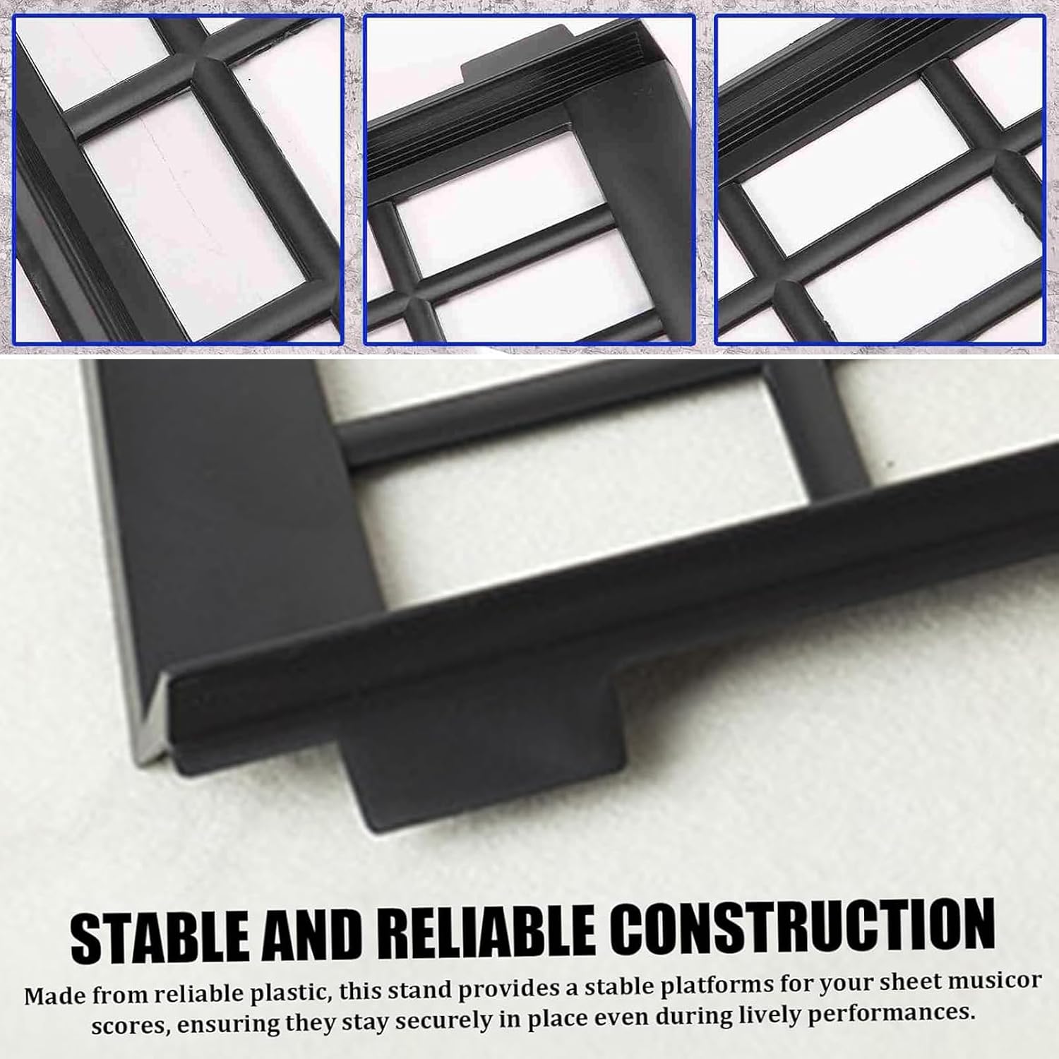 Black Keyboard Music Stand, Electronic Sheet Music Stands Holder, Piano Stand, Musical Instrument Parts Organ Holder, Instrument Accessories
