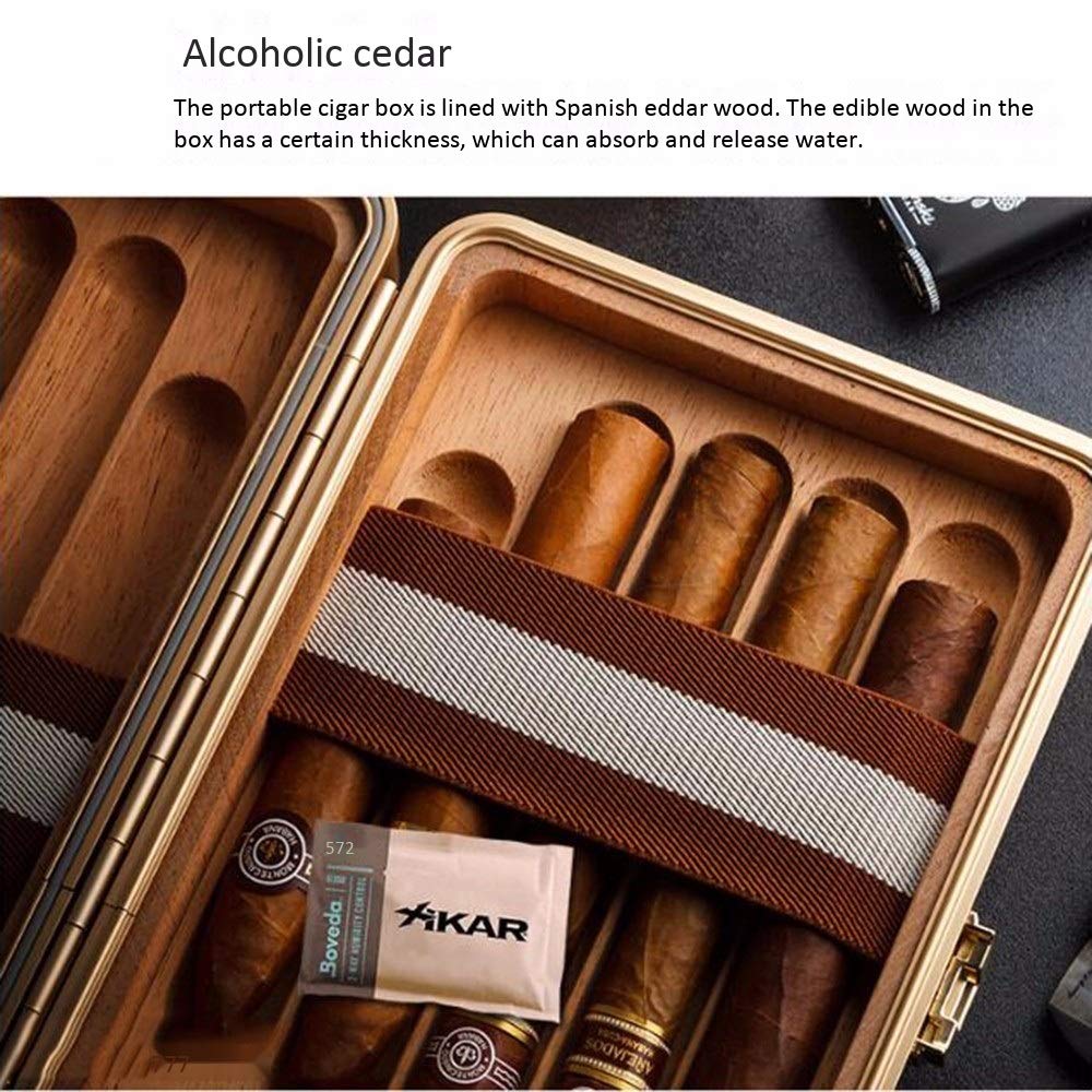 Amazon.com: Commemorative Cigar Moisturizing Box, Aluminum Magnesium Alloy  Box, Waterproof Cigarette Case, Mellow Cedar Wood Cigar Box, Easy to Carry  Save Space : Health & Household