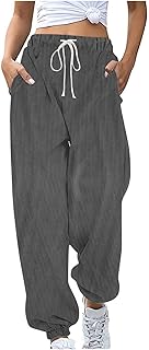 Sweatpants Women Corduroy Baggy High Waisted Pants Casual Tapered Boy Friend Pants Jogger Sweatpants Y2K Trousers