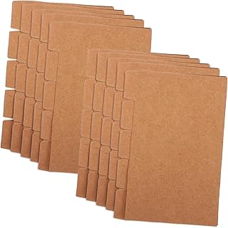 DIYEAH 20 Juegos De Tarjetas De Índice Oxford Alfabéticas Tres Separadores De Carpeta Cajas Para Documentos De Registro Separadores Con Pestañas Para Álbumes De Recortes Suministros