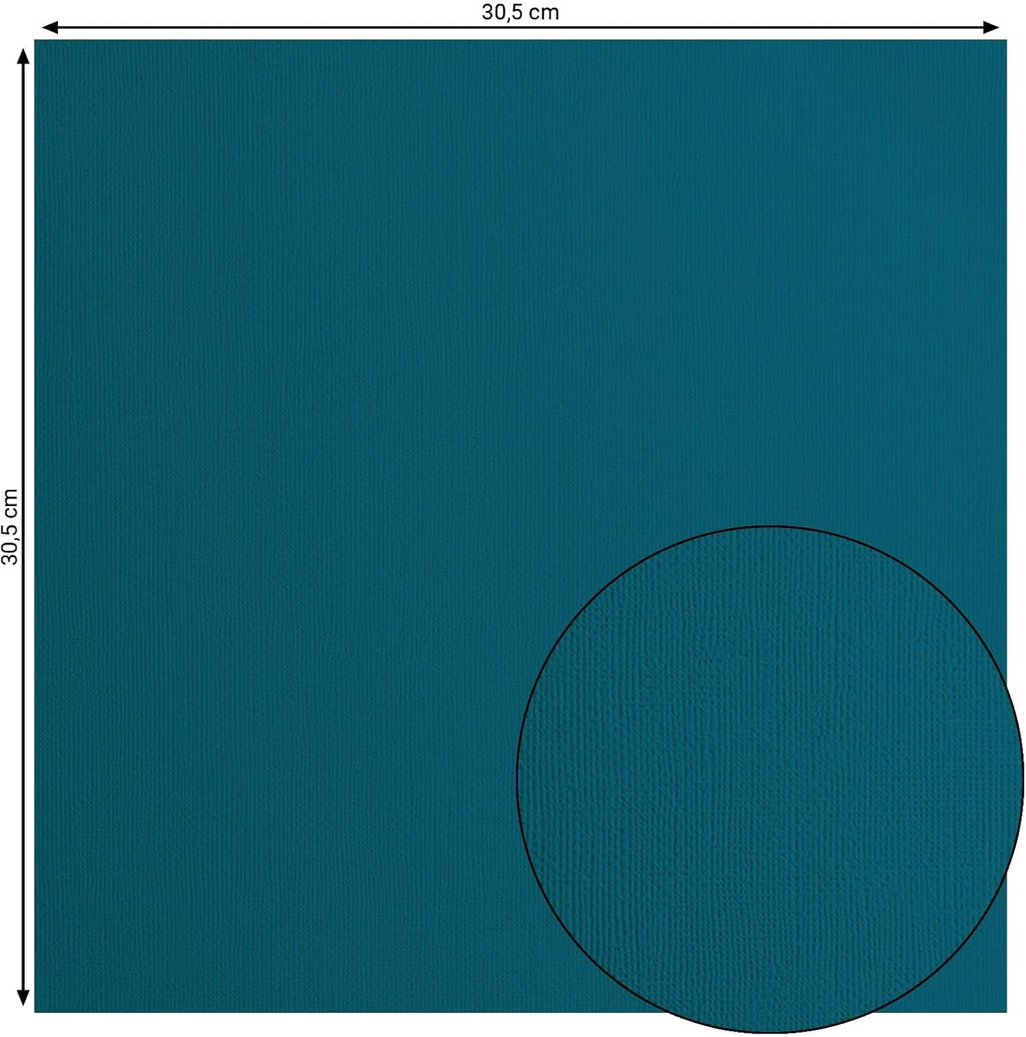Vaessen Creative Florence Textured Cardstock Paper, Blue Mountain Lake, 216 grams, 12x12 inches, 20 Sheets, for Scrapbooking, Card Making, Die Cutting and other Paper Crafts