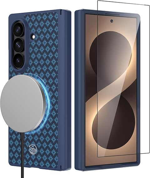 BENKS ArmorGrid Pro Coque pour Samsung Galaxy Z Fold 8 Ultra pour MagSafe | Antichoc Magnétique en Fibre d'Aramide Kevlar et TPU,Protection Antichute de Niveau Militaire,Protection de la Charnière