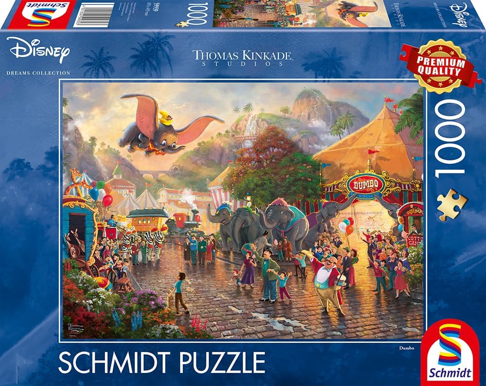 Schmidt Games 59939 Thomas Kinkade Disney Dumbo Jigsaw Puzzle 1000 Pieces
