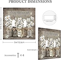 Vista 371 de Placa de pared dúplex de receptáculo de dispositivo de 1 gang de madera envejecida blanca gris con veta de tablón, cubierta de enchufe eléctrico