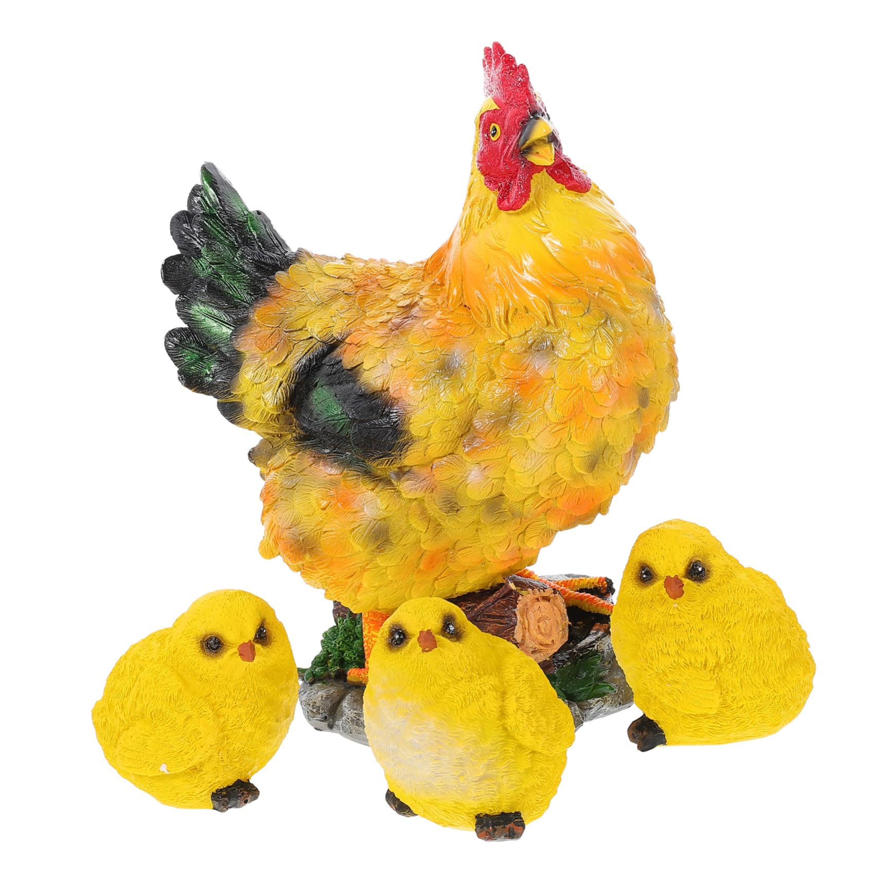 Statues de poulet en résine pour la maison et le bureau moderne