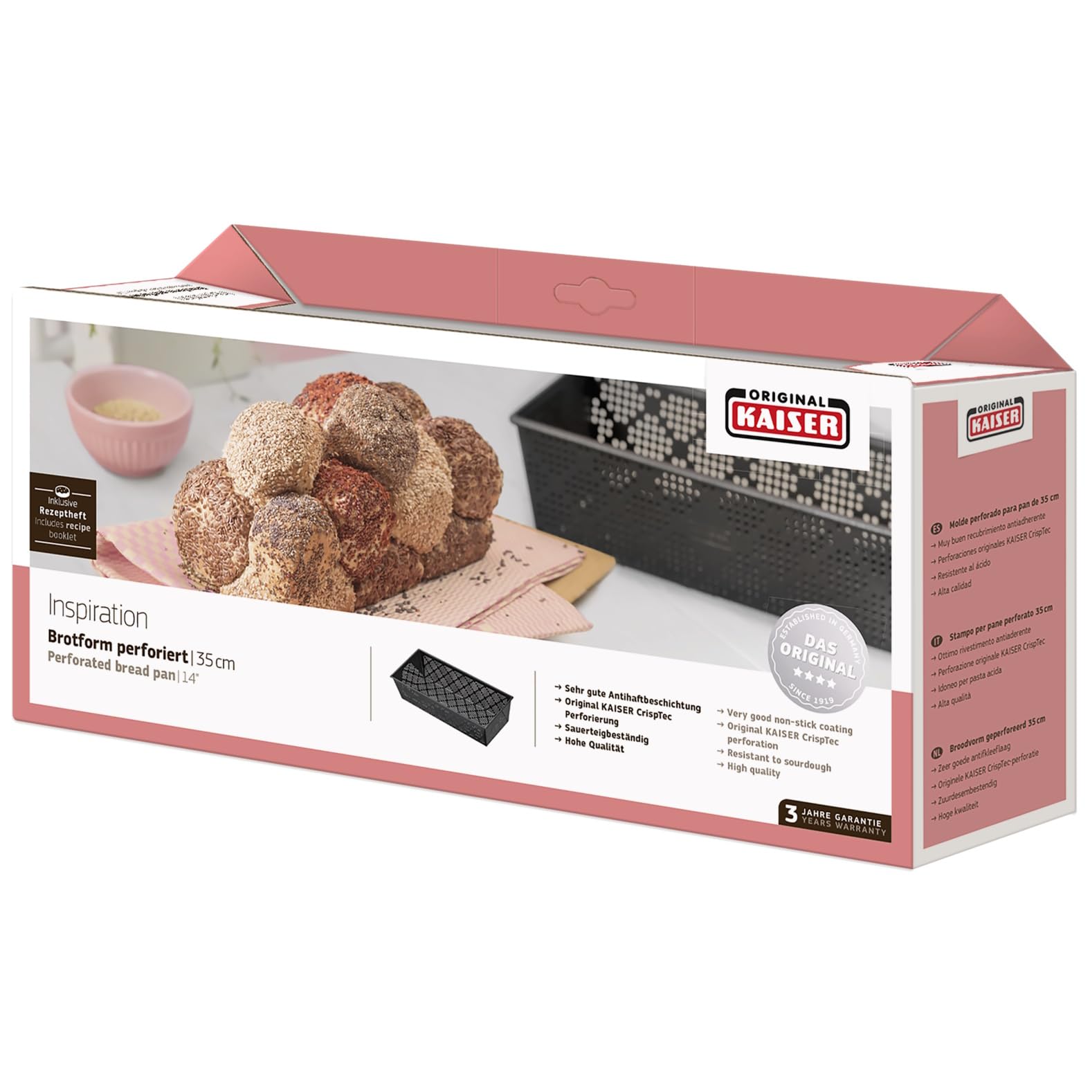 KAISER Broodvorm 35 cm rechthoekig voor 1500 g brood