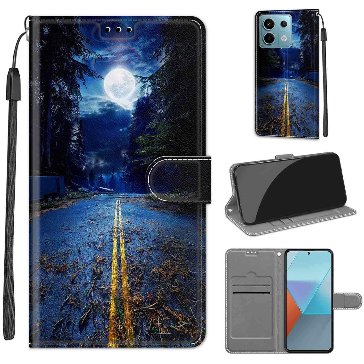 Per Xiaomi Redmi Note 13 Pro 5G Case, Flip Zipper Premium Leather Book antiurto Portafoglio Custodie per telefono con tecnologia RFID Slot per schede Stand Cover protettiva magnetica per Xiaomi Redmi