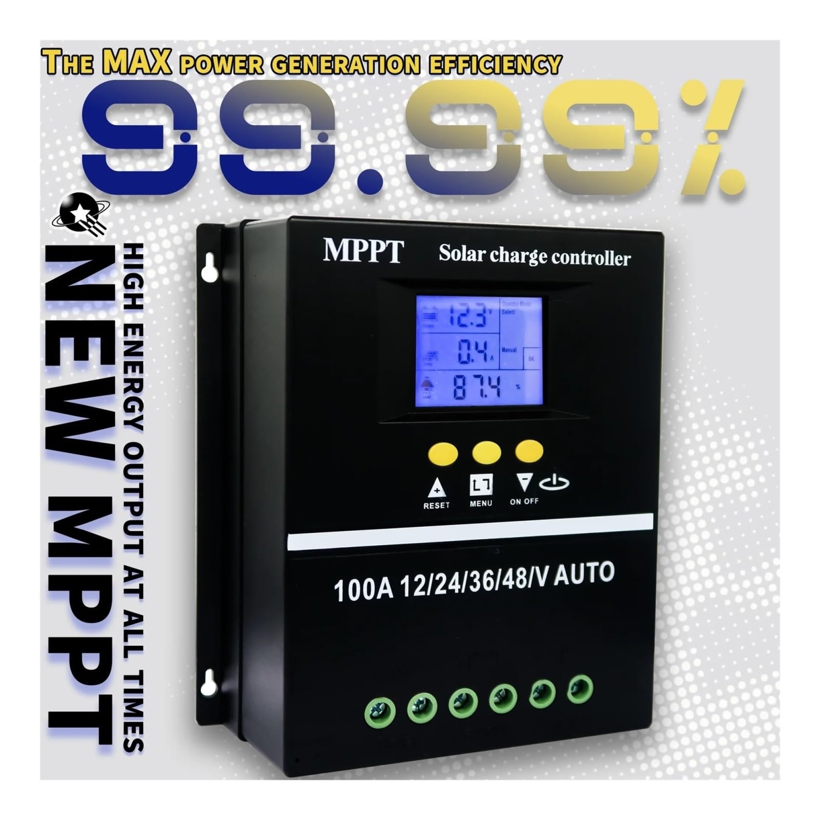 100A Inteligentny regulator ładowania solarnego MPPT