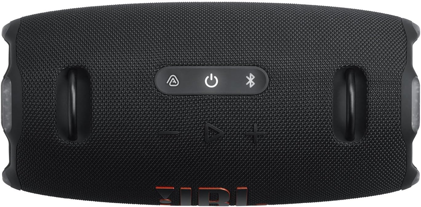 JBL Xtreme 4 Black Portable Bluetooth Speaker w/divvi! Hardshell Case Bundle