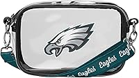 Vista 28 de FOCO NFL Womens NFL Team Logo Stripe Clear Crossbody Bag