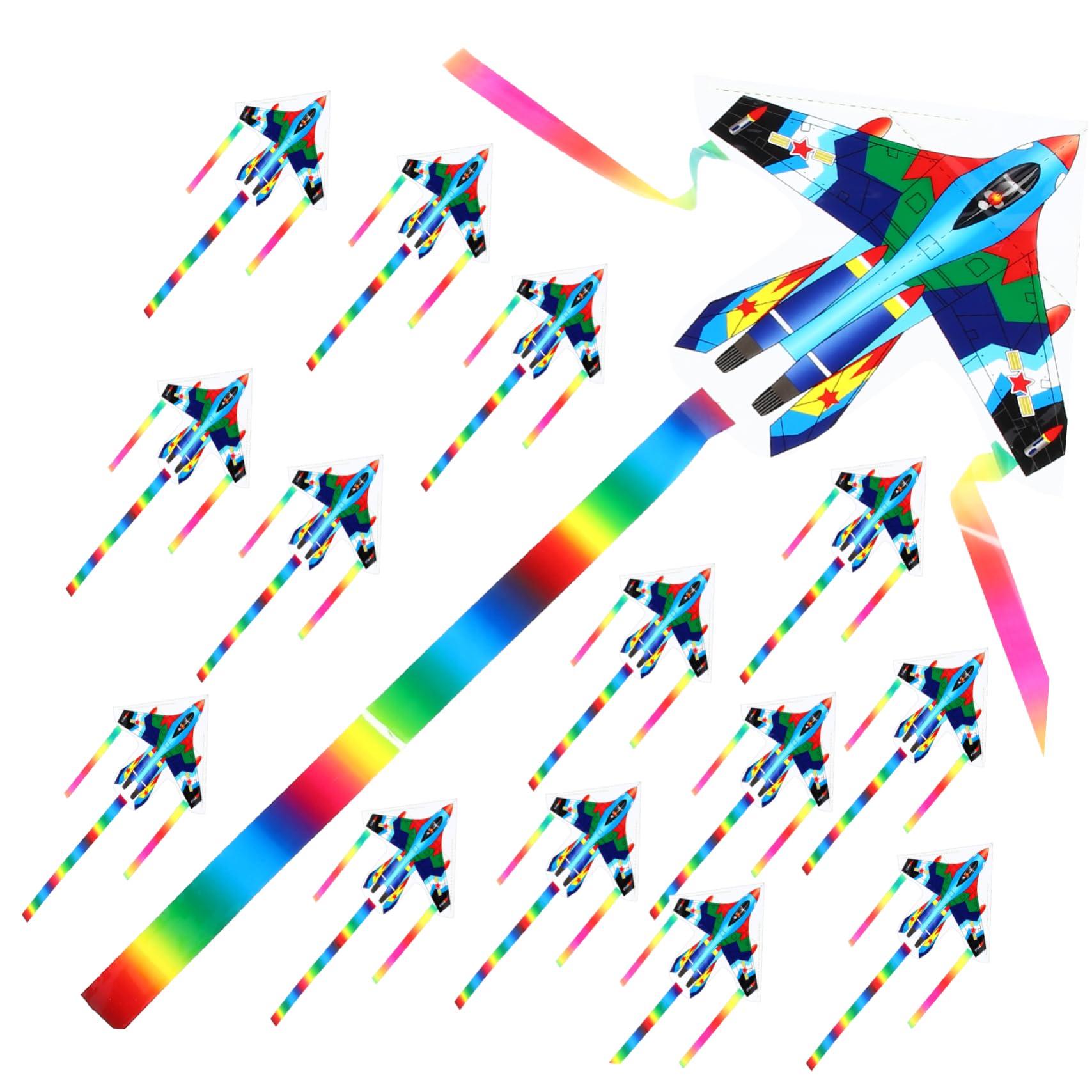 Toddmomy 20Pcs Cartoon Dynamic Kites for Lightweight Portable Flying for Outdoor Fun Design for Garden Playtime