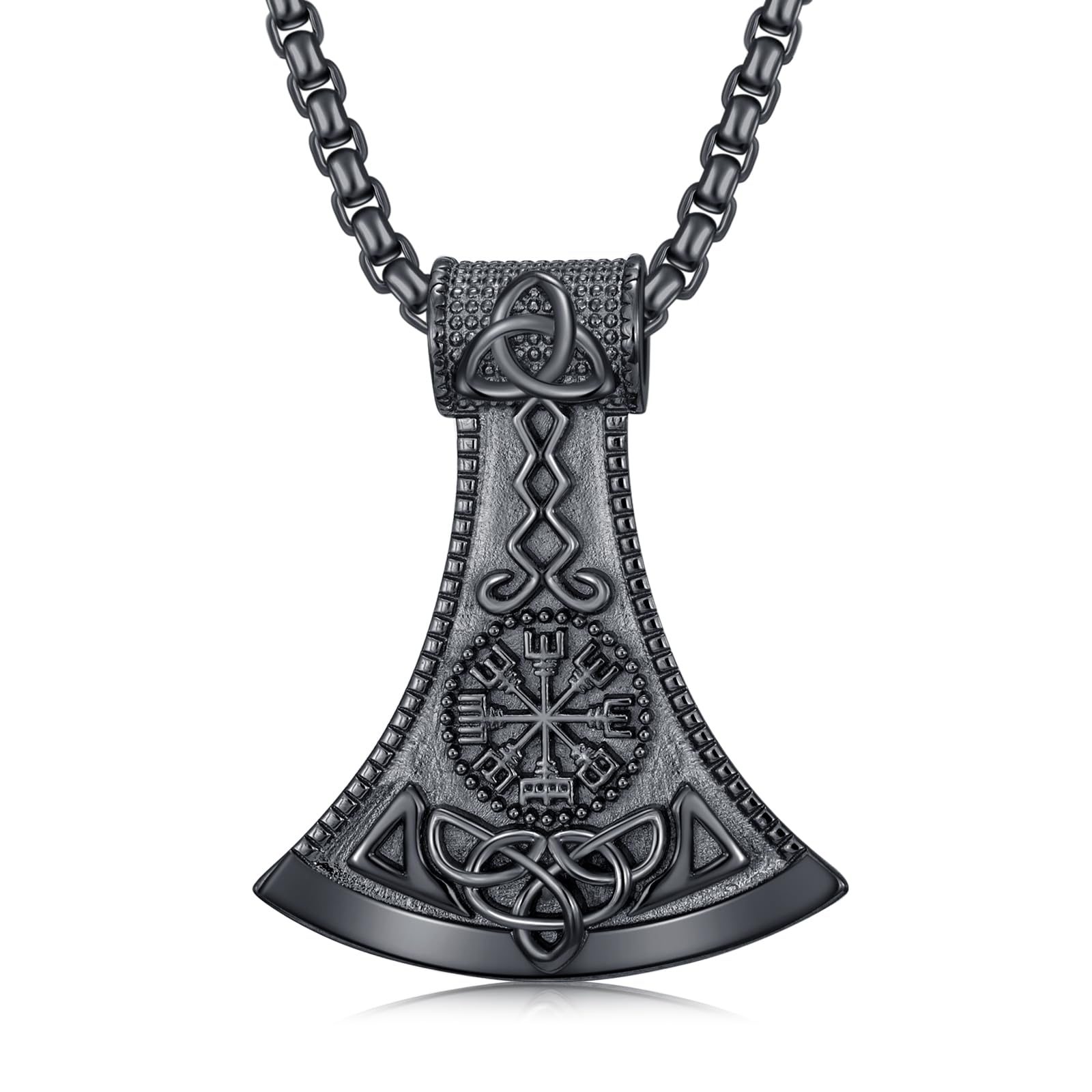 Wikinger-Halskette für Herren, 925er-Sterlingsilber, Wikinger-Schmuck, nordisch, heidnisch, Schmuck, Geschenke für Frauen