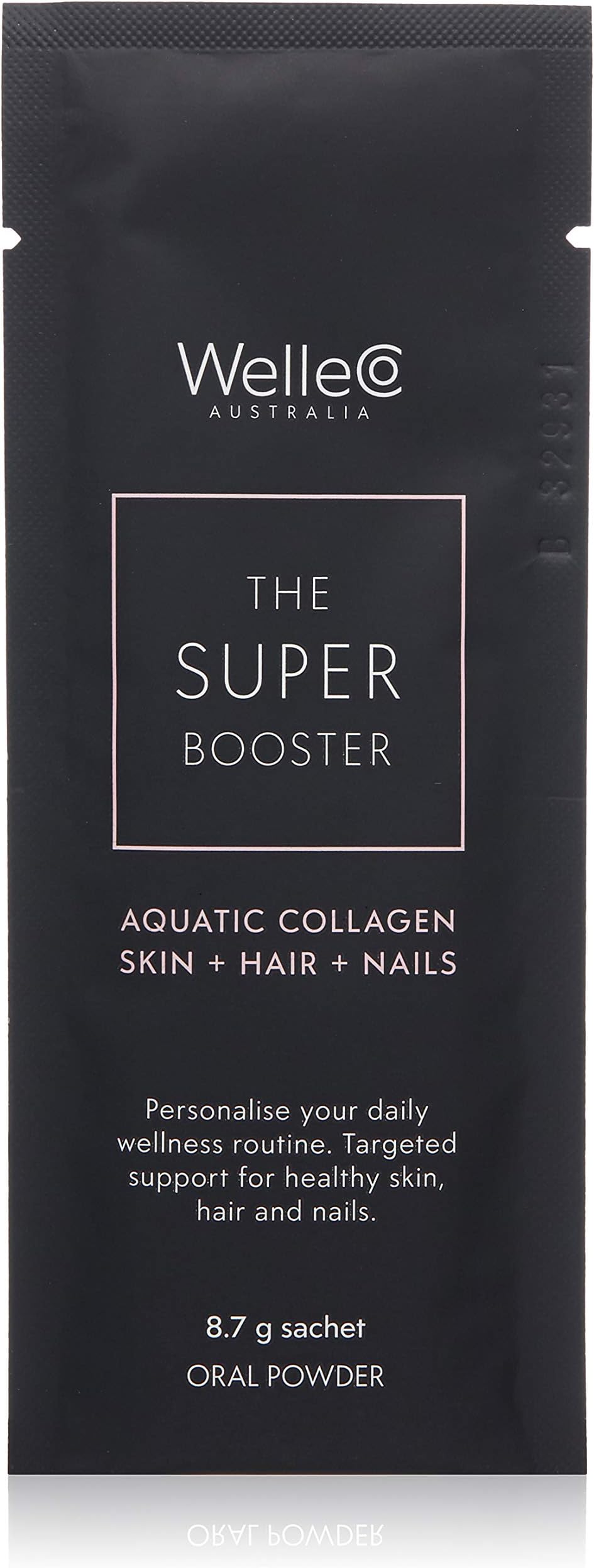 WelleCo Super Boosters 14 Sachet Pack, Aquatic Collagen Skin + Hair + Nails