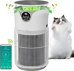 Esterilizador/Purificador de ar, Air Purifiers Com 3 Estágios de Purificação, 40m² de Área de Alcance para Animais de Estimação no Quarto, Bivolt