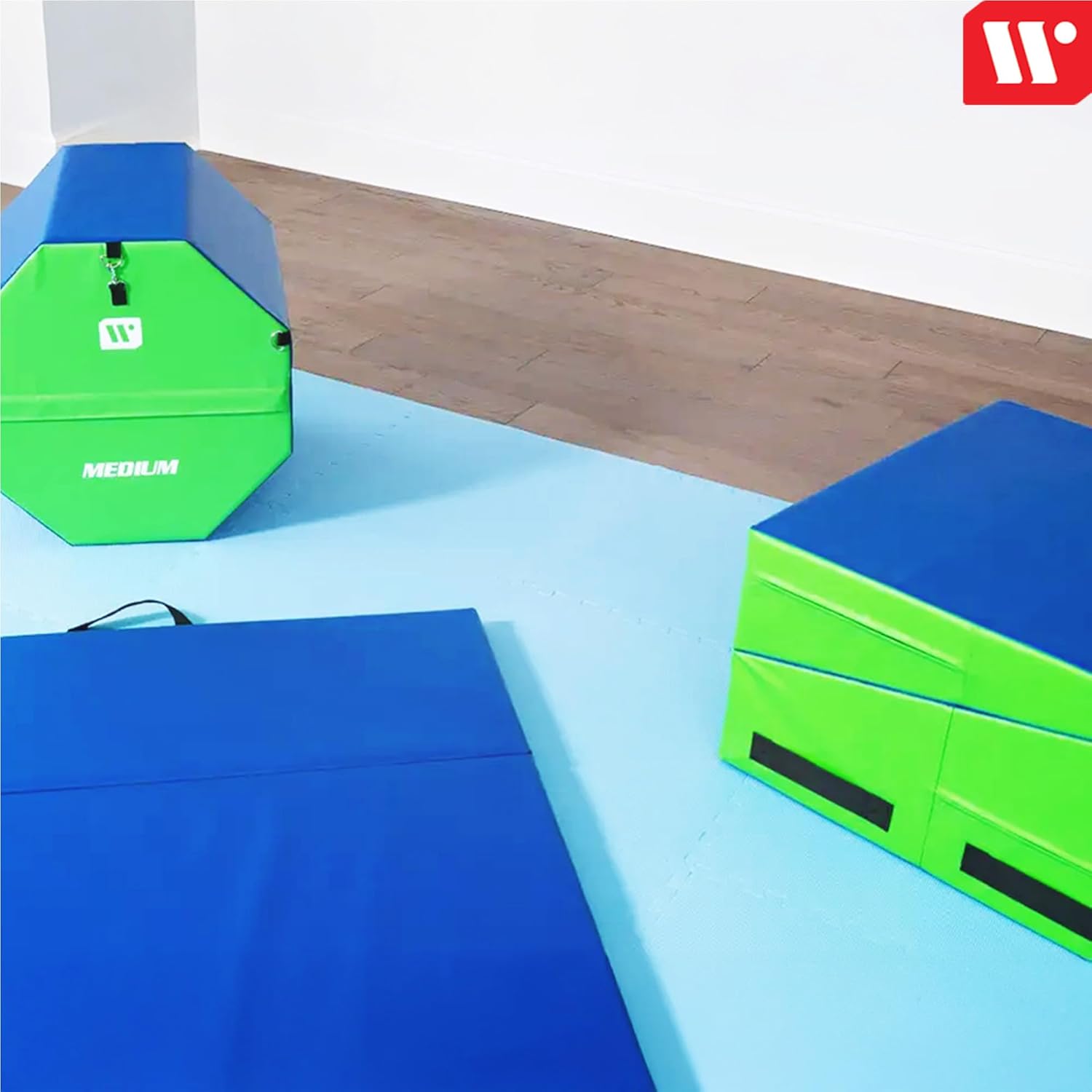 We Sell Mats Gymnastics Octagon Skill Shape Tumbling Mat, Somersault Backbend Trainer for Gymnastics, Cheerleading and Martial Arts