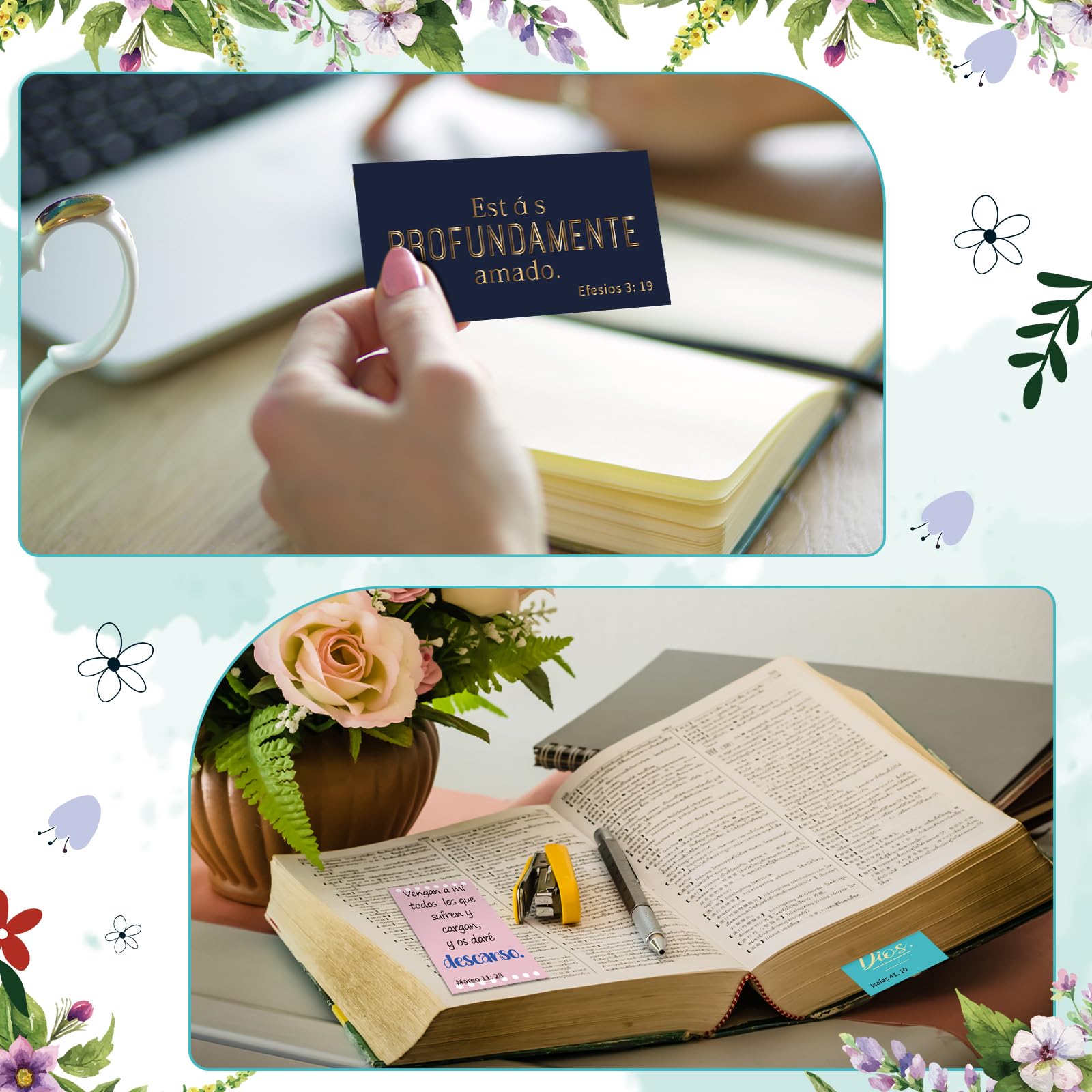 240 tarjetas con versículos bíblicos en español, tarjetas de felicitación de oración en español con versículos bíblicos surtidos Versículos Bíblicos En Español, iglesia, regalos cristianos