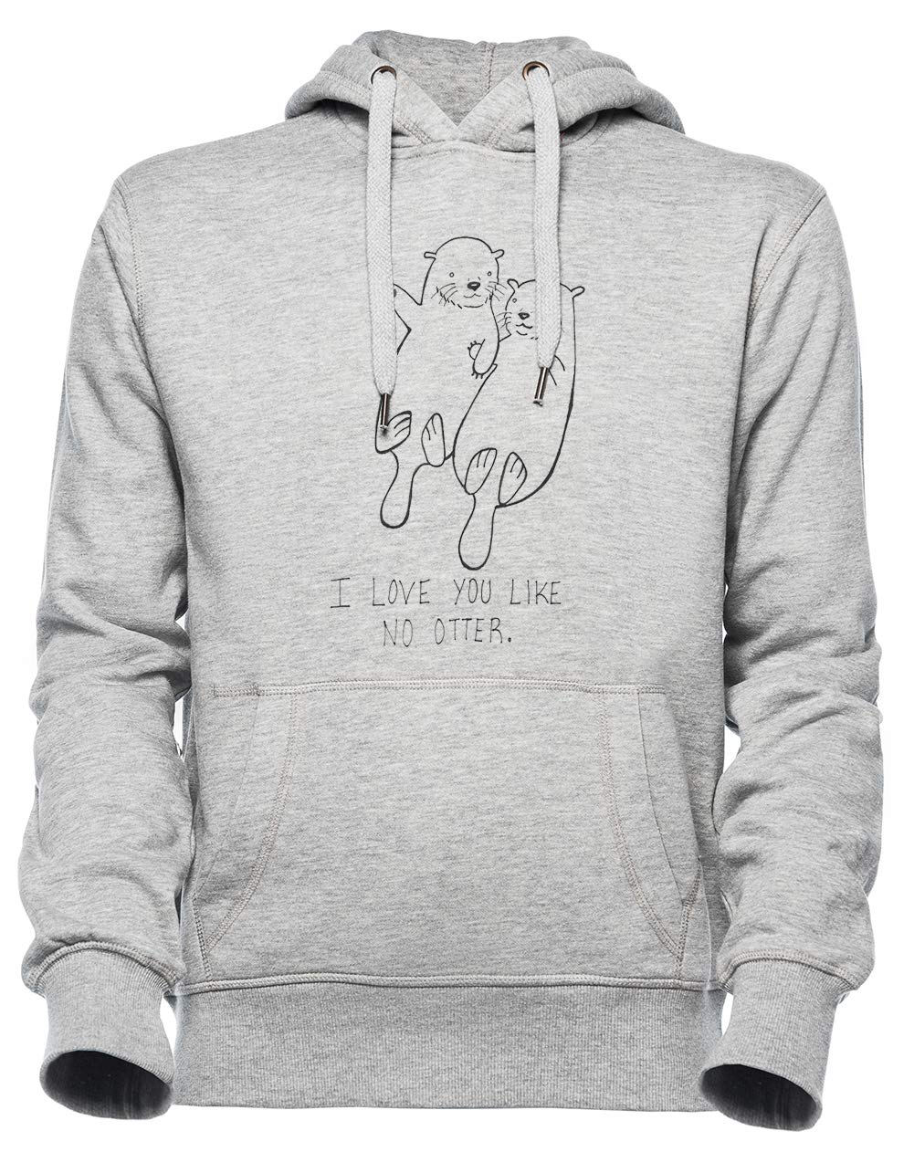 Sweat à capuche unisex Loutre i love you – Petite Loutre
