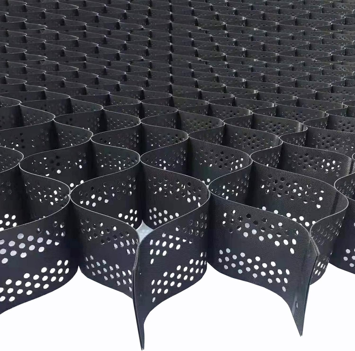 Stabilisateur de sol contre les trous et boue, structure alvéolaire pour gravier 6x6m