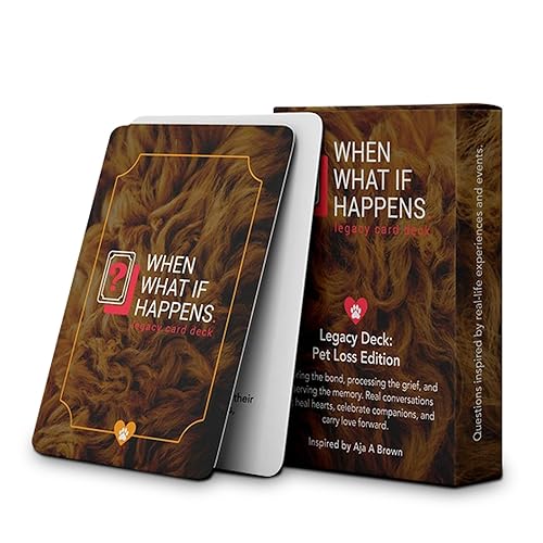 Pet Loss Conversation Cards – 52 Healing Prompts for Comfort,