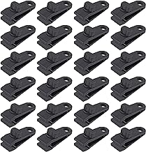 24 Pcs Tarp Clips, Heavy Duty Lock Grip, Reusable Tarp Clamps for Secures Outdoor Camping, Awnings, Car Covers, Swimming Pool Covers