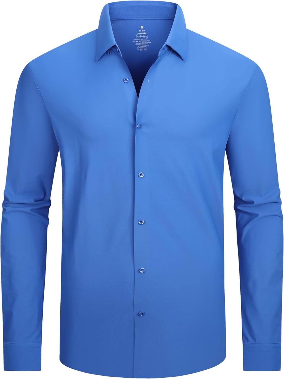 Alex Vando Mens Dress Shirts Regular Fit Long Sleeve Stretch Business Dress Shirts for Men