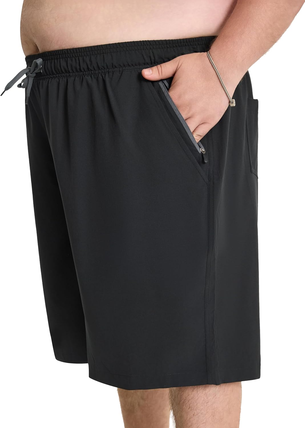 Arcweg Men's Big & Tall Swim Trunks - Quick Dry Board Shorts with Compression Liner & Zipper Pockets (2X-6X) - Image 5