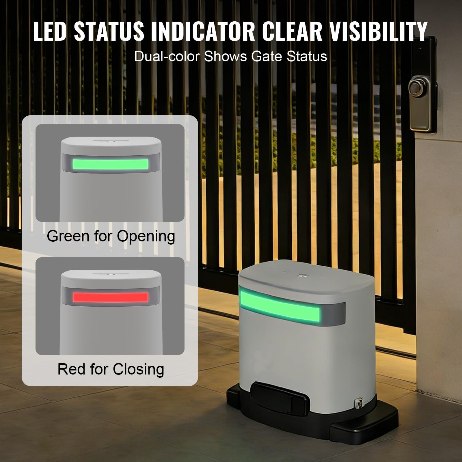 Motor Puerta Corredera,Abre-Puerta Eléctrica para Garaje,16Nm,Motor para Puerta Corredera Smart Accionamiento Eléctrico De Puerta con 2 Mandos de Garaje,Kit Motor Puerta Batiente