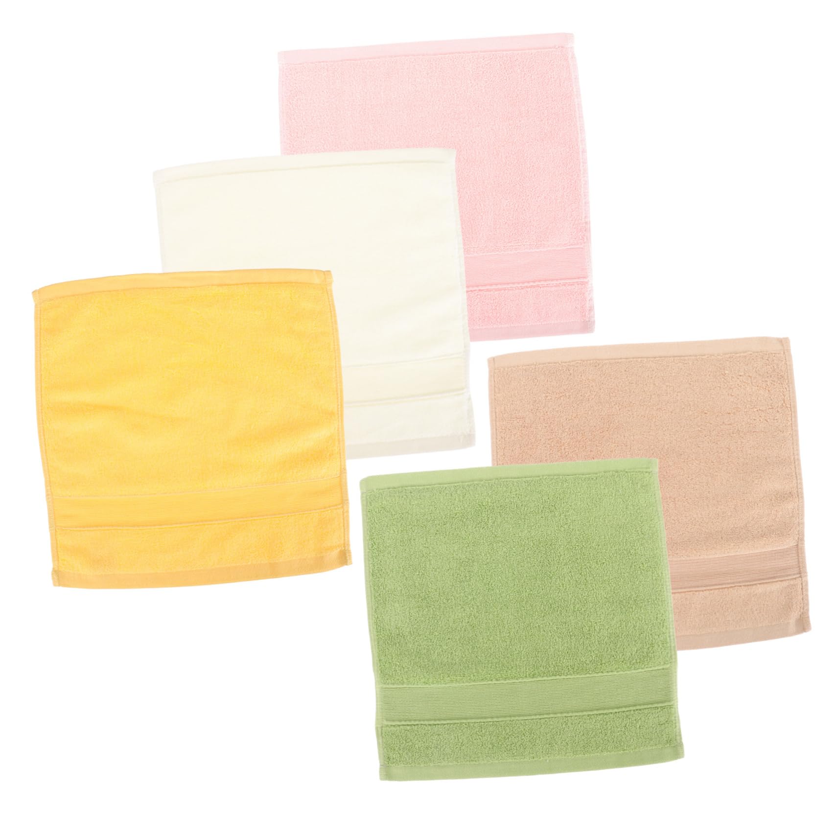 HANABASS Soft Square Handkerchiefs Reusable Washcloth Baby Boys and Girls Towel Toddlers Saliva Towel Compact Portable