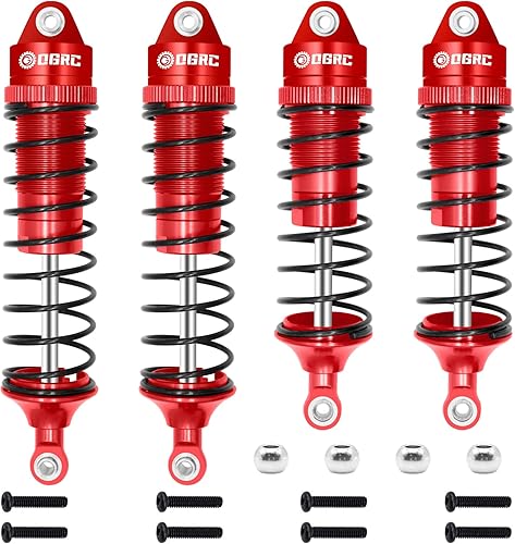 Miniatura 8 de OGRC - Amortiguador de aceite RC para Traxxas Slash 2WD Hoss Rustler 4X4 VXL Slash 4X4 Bandit Nitro Stampede 110 Piezas de repuesto de 5862 (negro