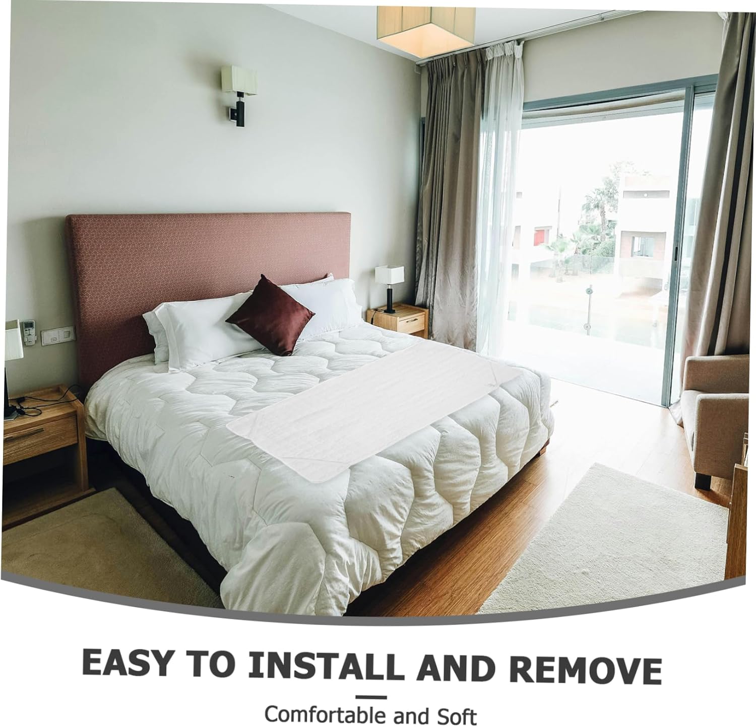 Mikinona Soiling Mattress Protector Breathable and Sweat-Absorbing Cover Elastic Corners for Use Machine Washable Soft and Comfortable