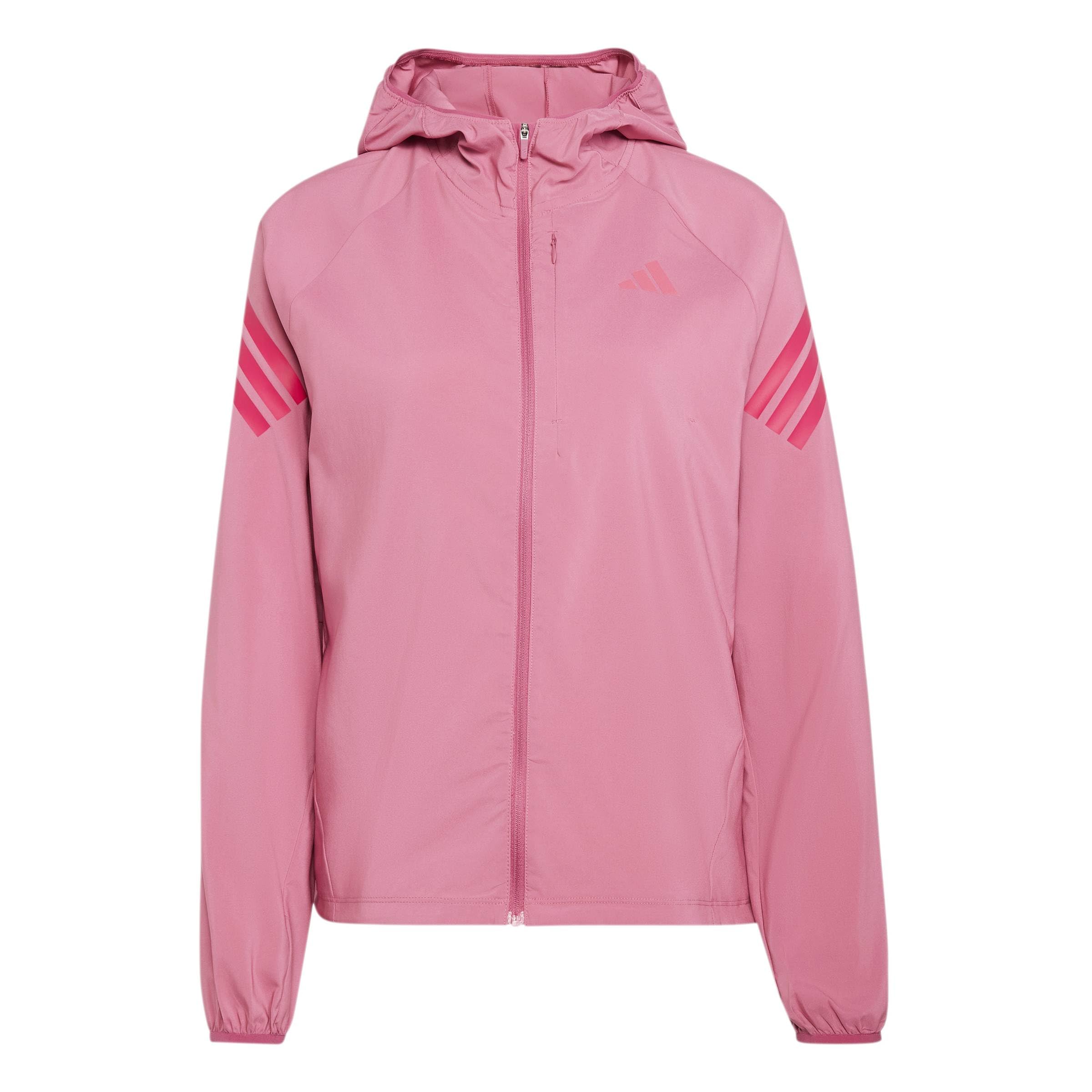 adidas Women's Adi365 Running Iconic Hooded Coat, Dual Magenta, M