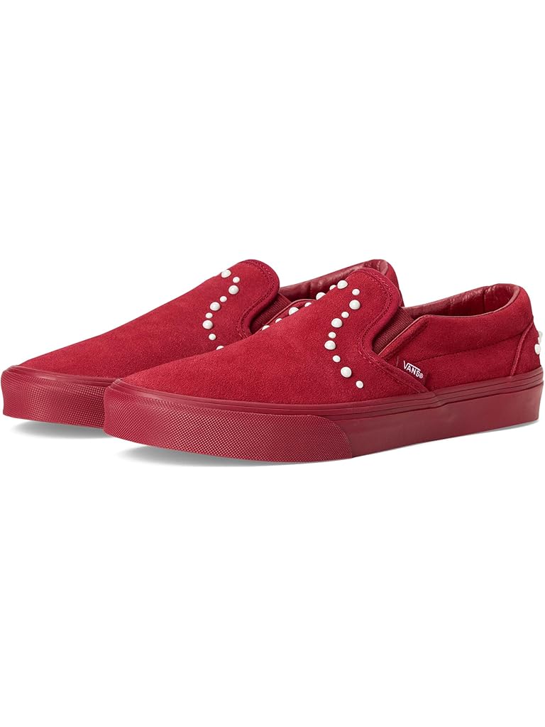 Red Vans Classic Slip-On