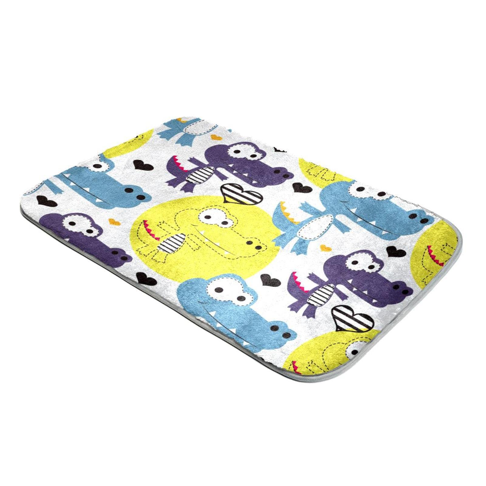 Tapis fausse fourrure crocodile doux pour réchauffer un sol de chambre
