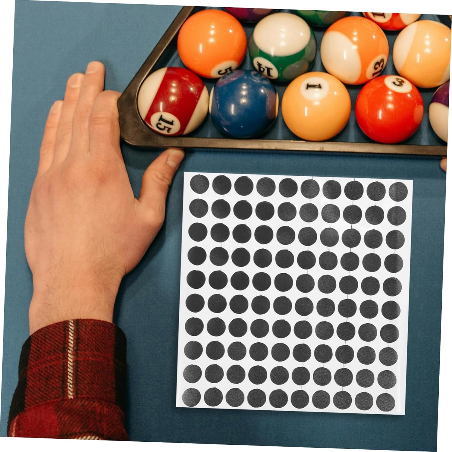 Snooker Pool Table Billiard Maker Dots Tablecloth Stickers for Pool Billiard Game