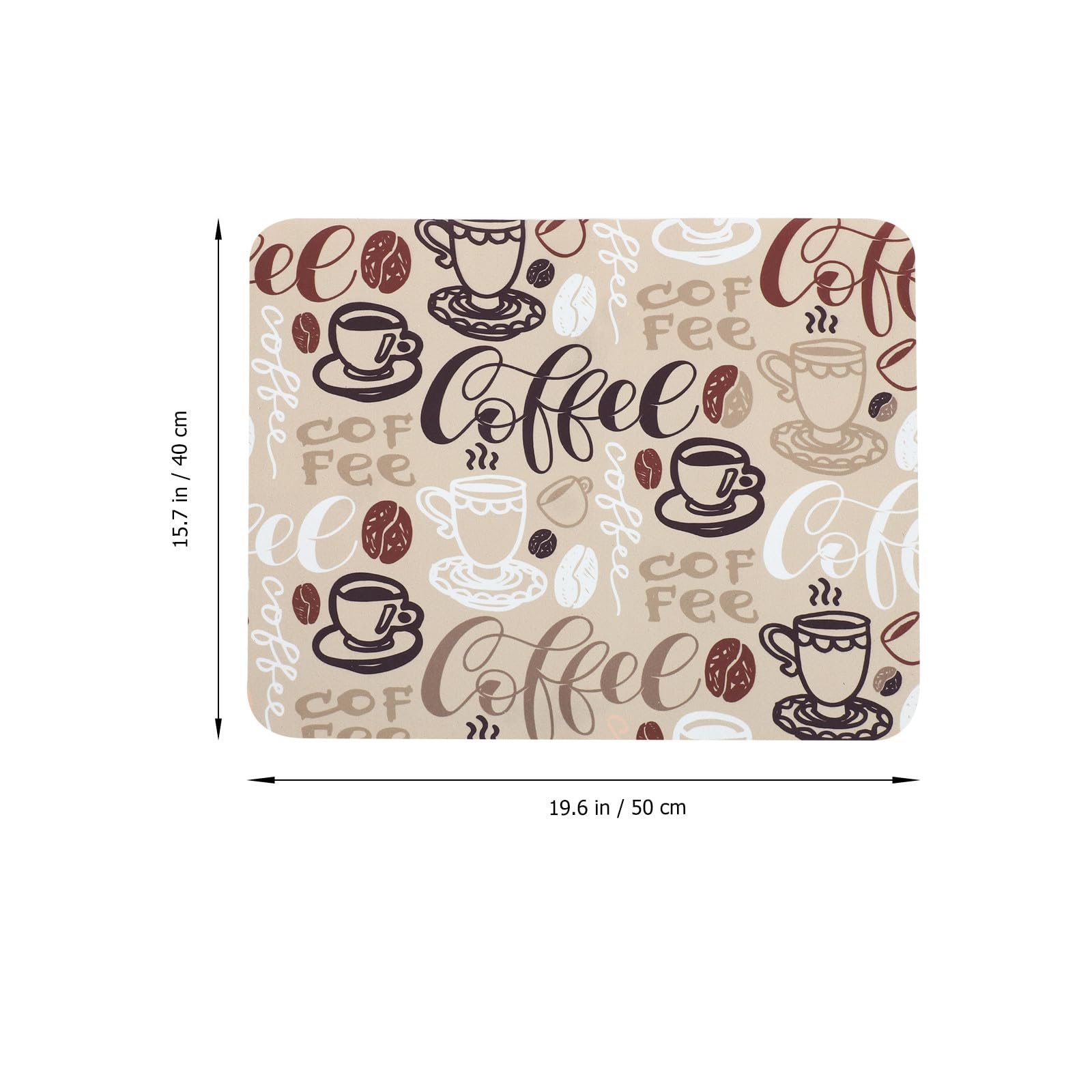 Alfombrilla Material Elastómero Termoplástico Máquina de Café Antideslizante para Absorbente y Protectora Reducción de Ruido para Encimeras en Barra de Café