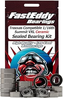 FastEddy Bearings Compatible with Traxxas 1/16th Summit VXL Ceramic Sealed Bearing Kit