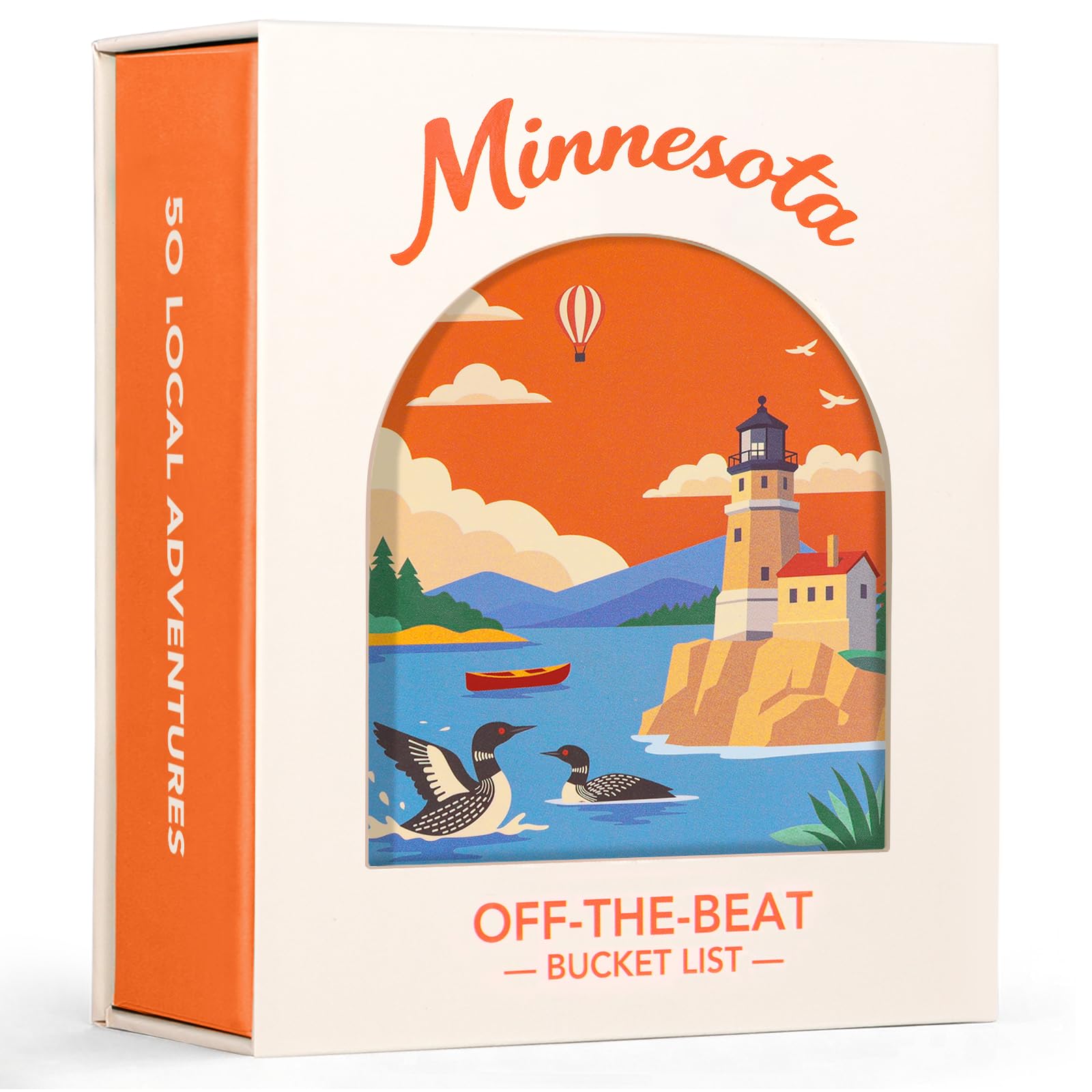 Minnesota Adventure Bucket List Cards, 50 carte da grattare per Stato | Gemme nascoste locali uniche, 2026 Schede elenco secchio fuori dal ritmo, Regali del Minnesota per coppie e famiglie