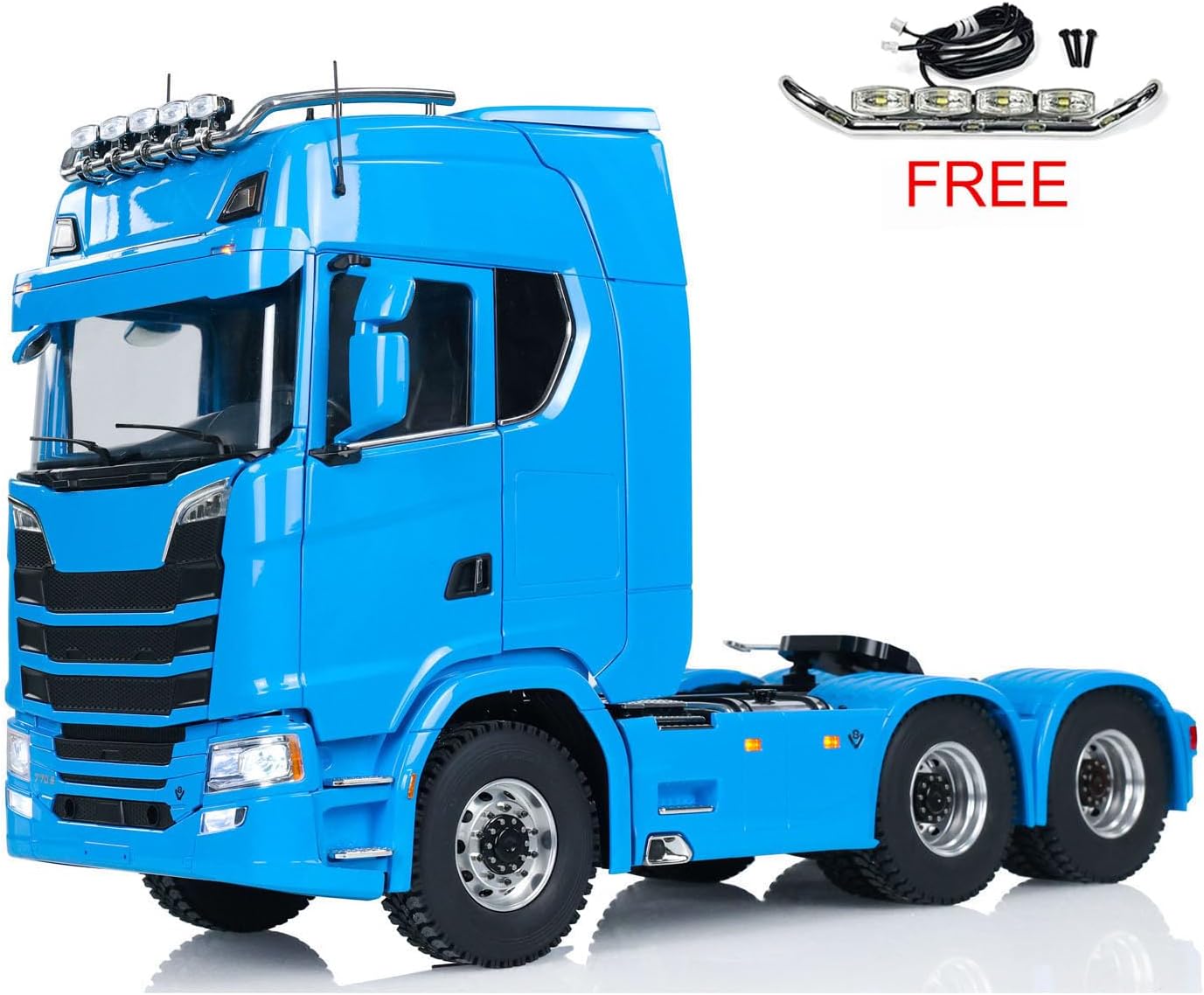 TOUCAN RC HOBBY 1/14 Remote Control Tractor Car 6x6 RC Truck 2-Speed Metal Chassis Sound Lights for Ages 14+