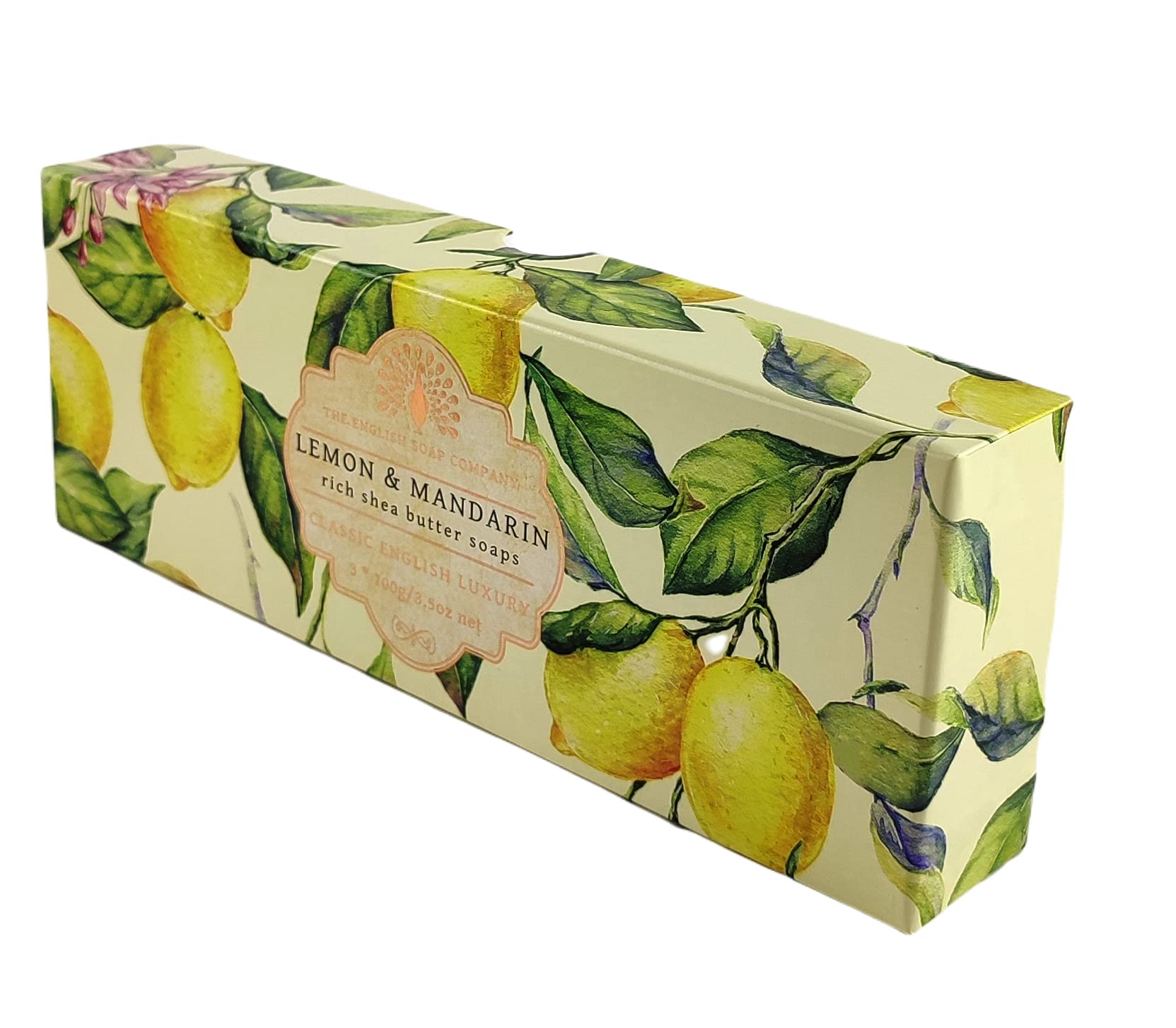 Geschenk Boxed Hand Seifen 3 x 100g Zitrone & Mandarine