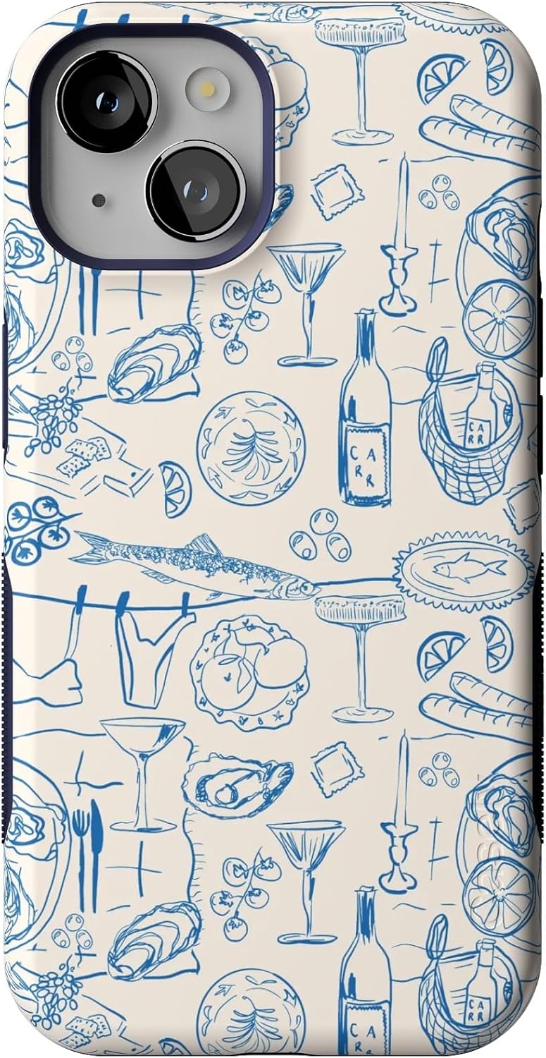Casely iPhone 14 Case | Amalfi Aperitivo | Dolce Vita | Bold Protective Design | Compatible with MagSafe