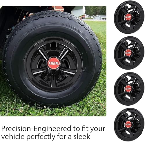 Miniatura 5 de G-PLUS Wheel Cover Hub Caps Compatible with EZGO Club Car and Yamaha Golf Cart Hubcaps (Set of 4,8-10 Inch)