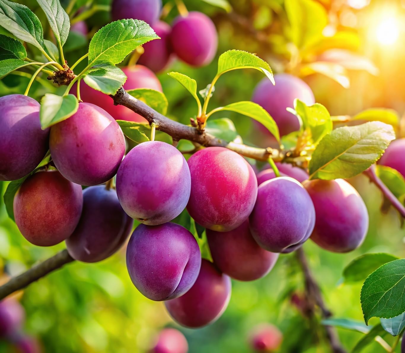 3 Pack Live Plum Trees